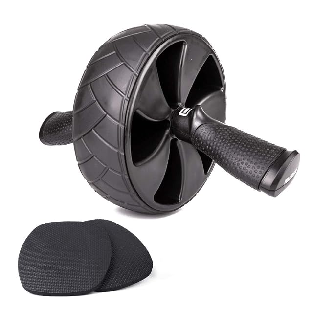 PULLUP & DIP Ab Wheel mit abnehmbaren Griffen und zwei Kniepolstern