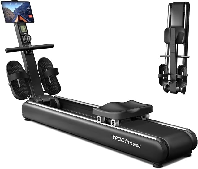 YPOO RM910 Magnetrudergerät mit doppelten Gleitschienen und einem LCD-Monitor