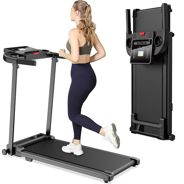 Zeporix klappbares Walking Pad aus Q235-Stahl und ABS mit rutschfestem Band